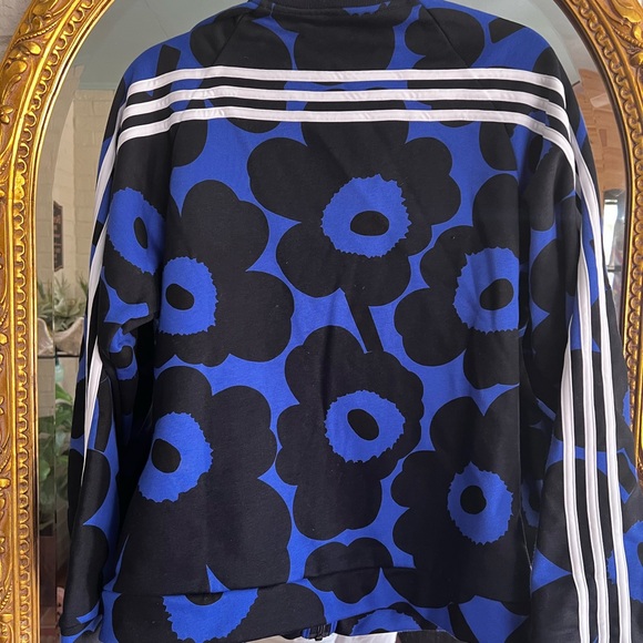 New w/Tags Size Small Adidas Marimekko track jacket w/Unikko print - Picture 3 of 7